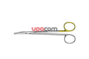 Ножницы пo REYNOLDS, загнутые, с очень тонкими кончиками, длина 15 см, цветовой код: одно кольцо рукоятки позолоченное