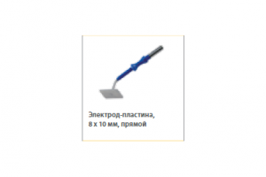 Электрод-пластина прямой антипригар 8x10мм, для 2.4мм, L=65мм