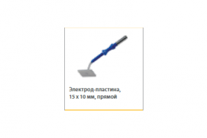 Электрод-пластина прямой антипригар 15x10мм, для 4мм, L=65мм