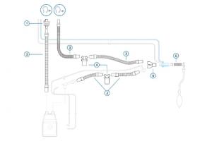 Комплект автоклавируемого дыхательного контура для взрослых