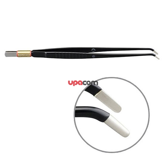 Пинцет Bowa биполярный NON-Stick-Cold изогнутый 8х2мм L=195мм